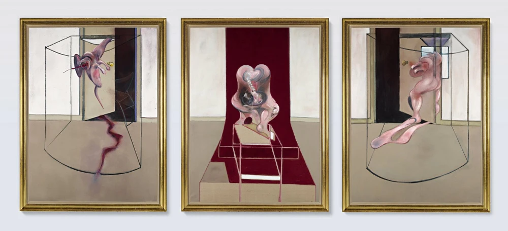 Bộ 3 tác phẩm của danh họa Francis Bacon được bán với giá 84,6 triệu USD. (Nguồn: Sotheby's)