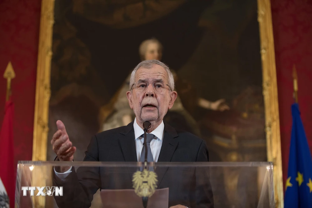 Tổng thống Áo Alexander Van der Bellen. (Ảnh: AFP/TTXVN)