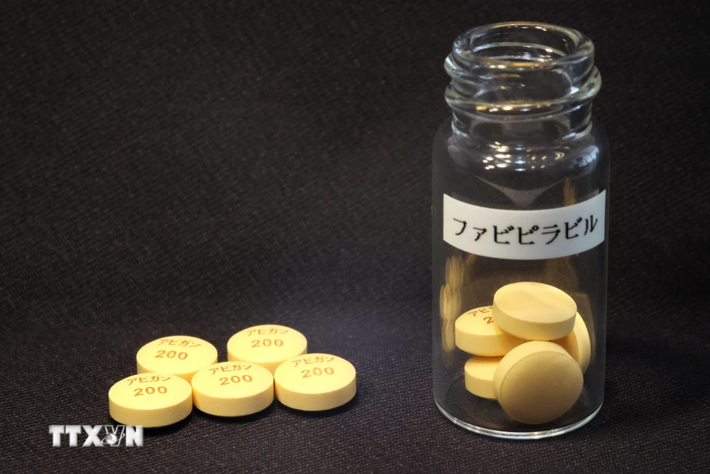 Thuốc cảm cúm Avigan do Tập đoàn Fujifilm của Nhật Bản sản xuất. (Ảnh: AFP/TTXVN)