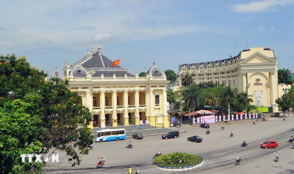 Quảng trường Cách mạng tháng Tám, Hà Nội. (Ảnh: Nhật Anh/TTXVN)