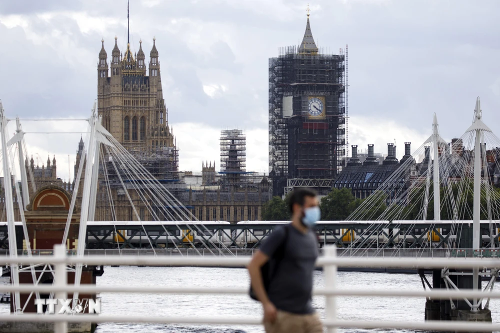 Cảnh vắng vẻ tại London, Anh, do đại dịch COVID-19 ngày 24/8/2020. (Ảnh: AFP/TTXVN)