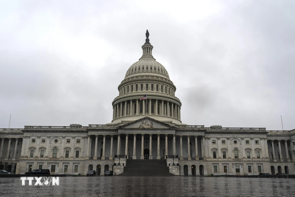 Tòa nhà Quốc hội Mỹ tại Washington, DC. (Ảnh: AFP/TTXVN)