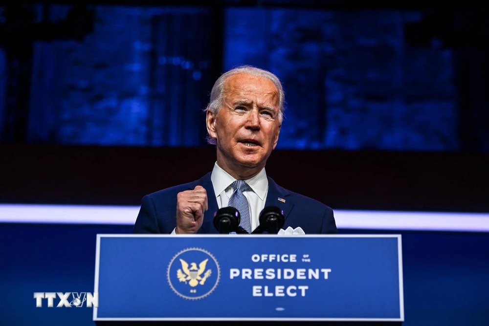 Tổng thống Mỹ đắc cử Joe Biden. (Ảnh: AFP/TTXVN)