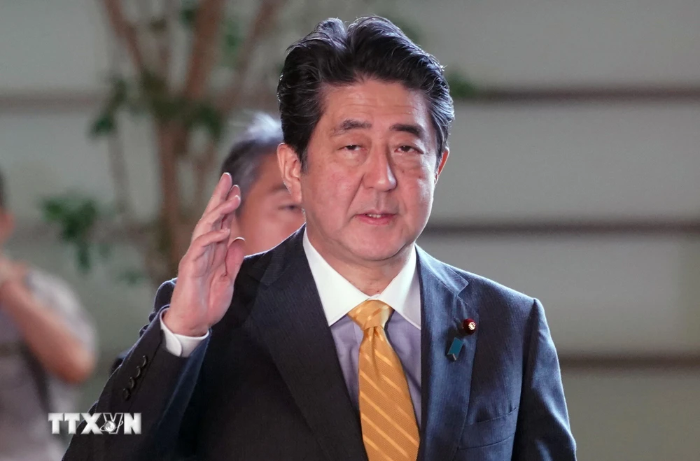 Ông Abe Shinzo, khi đương chức Thủ tướng Nhật Bản, tại thủ đô Tokyo ngày 18/9/2018. (Ảnh: AFP/ TTXVN)