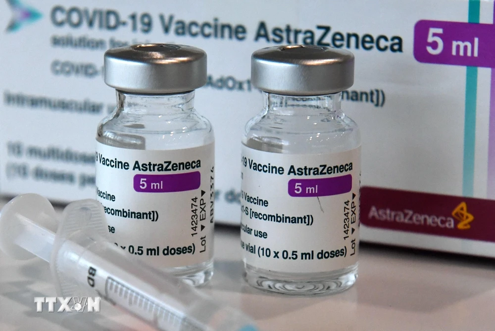 Vaccine phòng COVID-19 của AstraZeneca. (Ảnh: AFP/TTXVN)