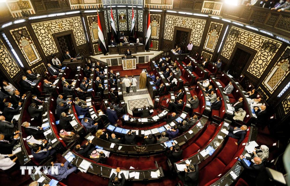 Một phiên họp Quốc hội ở Damascus, Syria. (Ảnh: AFP/TTXVN)
