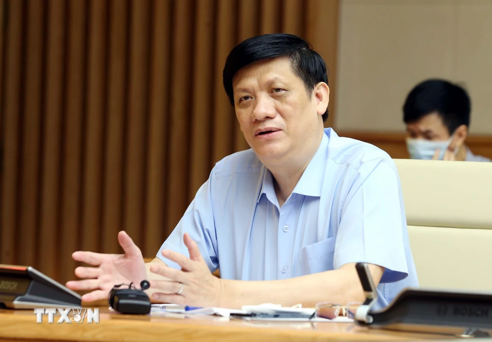 Bộ trưởng Bộ Y tế Nguyễn Thanh Long. (Ảnh: Phạm Kiên/TTXVN)