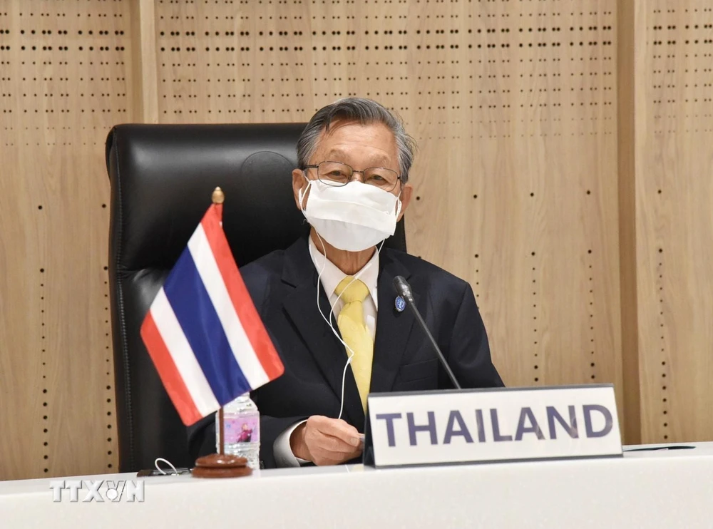 Chủ tịch Quốc hội Thái Lan Chuan Leekpai tham dự AIPA 42. (Ảnh: CTV/TTXVN phát)