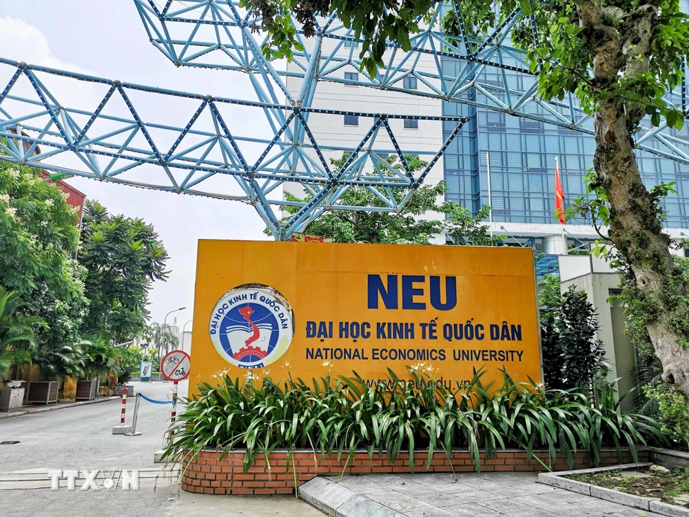 Trường Đại học Kinh tế Quốc dân (Hà Nội). (Ảnh: Thanh Tùng/TTXVN)