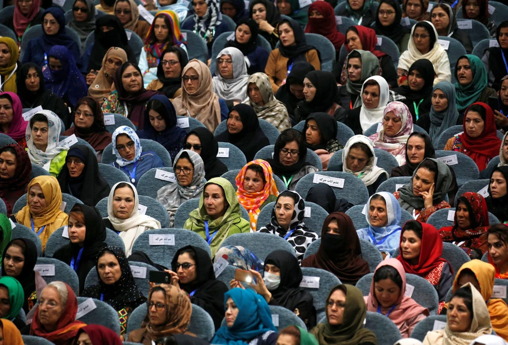 Phụ nữ Afghanistan tại Đại hội đồng các bộ lạc (Loya Jirga) ở Kabul tháng 5/2019. (Nguồn:nytimes.com)