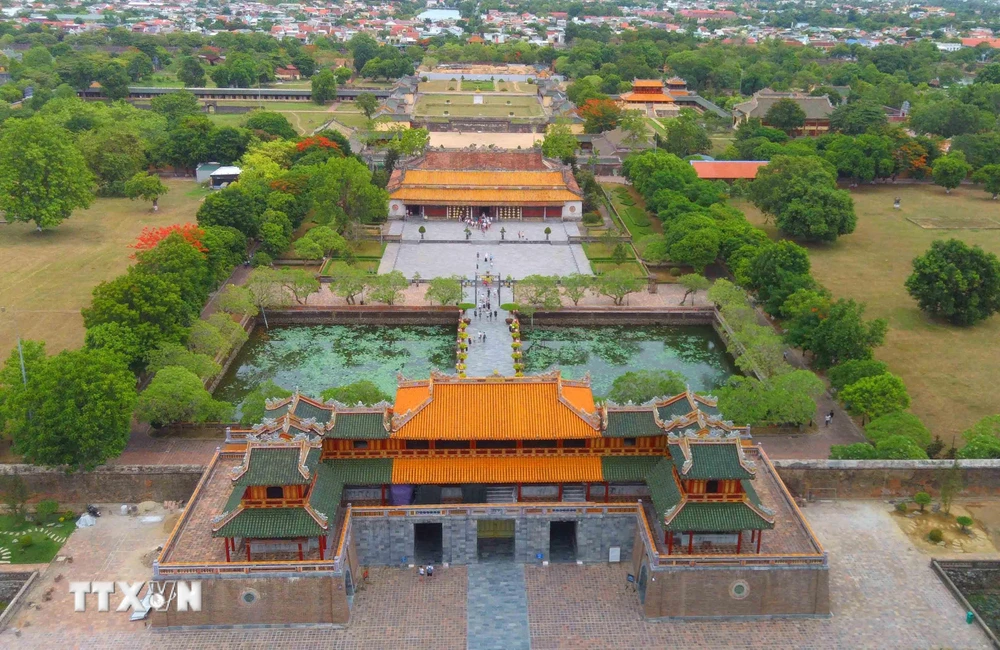 Kinh thành Huế là một trong số các di tích thuộc cụm Quần thể di tích Cố đô Huế được UNESCO công nhận là Di sản Văn hoá Thế giới. (Ảnh: Nhật Anh/TTXVN)