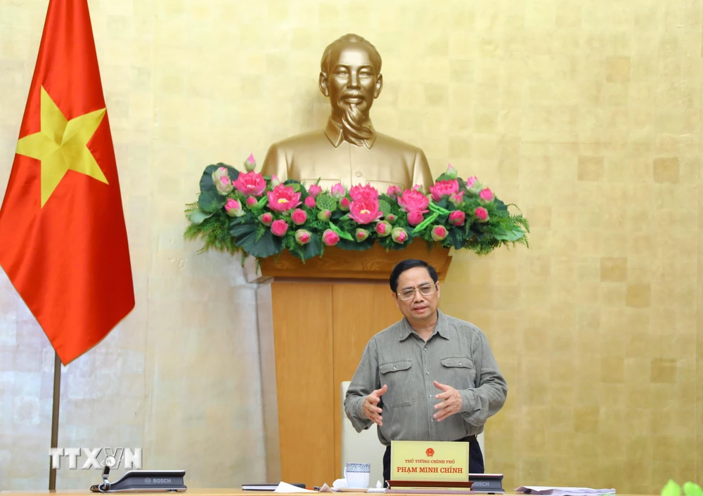 Thủ tướng Chính phủ Phạm Minh Chính phát biểu. (Ảnh: Văn Điệp/TTXVN)