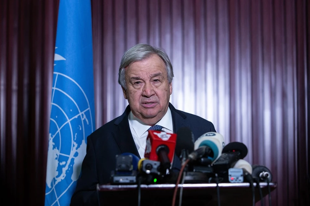 Tổng thư ký Liên hợp quốc Antonio Guterres. (Ảnh: AFP/TTXVN)