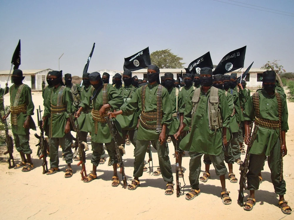 Các tay súng nhóm phiến quân al-Shabaab tại Lower Shabelle, Somalia. (Ảnh: AFP/TTXVN)