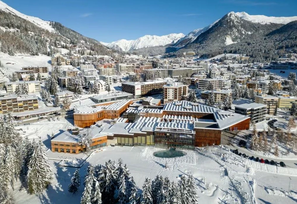 Toàn cảnh Trung tâm Khu nghỉ dưỡng trượt tuyết Davos - nơi diễn ra cuộc họp thường niên của Diễn đàn Kinh tế Thế giới (WEF). (Ảnh: Reuters)