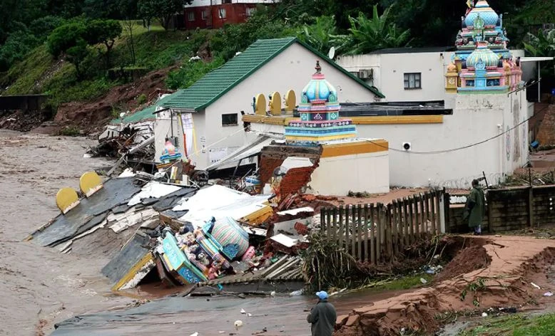 Lũ lụt tại tỉnh KwaZulu Natal. (Anhr: AP)