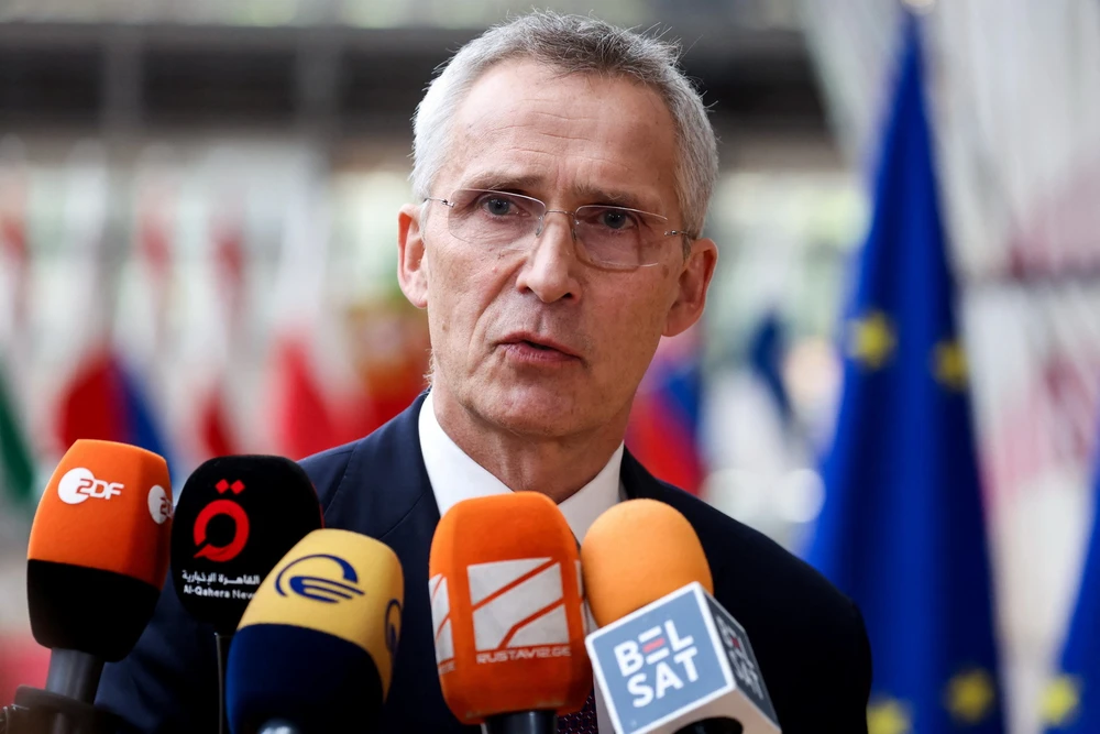 Tổng Thư ký NATO Jens Stoltenber. (Ảnh: AFP/TTXVN)