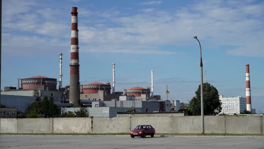 Nhà máy điện hạt nhân Zaporizhzhia. (Ảnh: AFP/TTXVN)