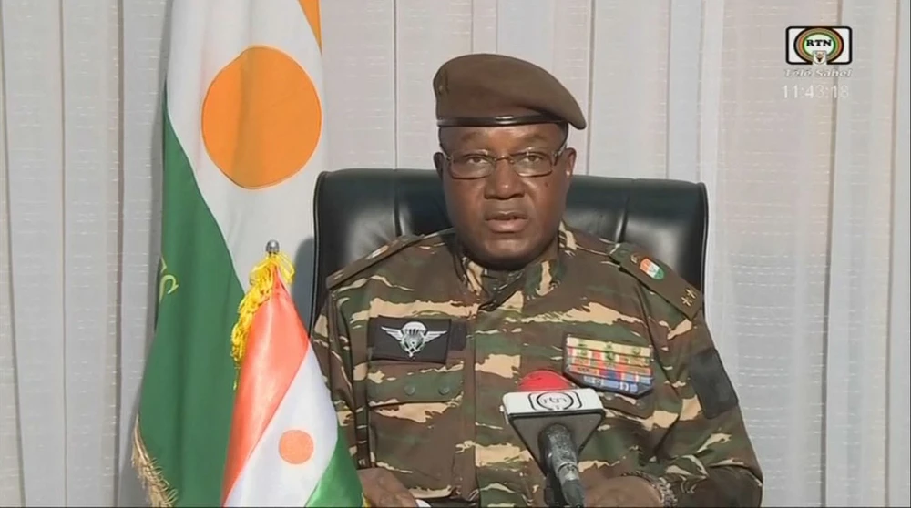 Tổng thống chuyển tiếp Niger, Tướng Abdourahamane Tchiani. (Ảnh: AFP/TTXVN)