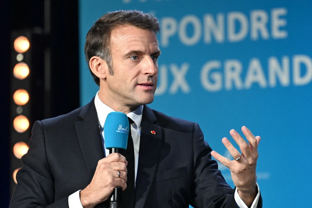Tổng thống Pháp Emmanuel Macron. (Ảnh: AFP/TTXVN)