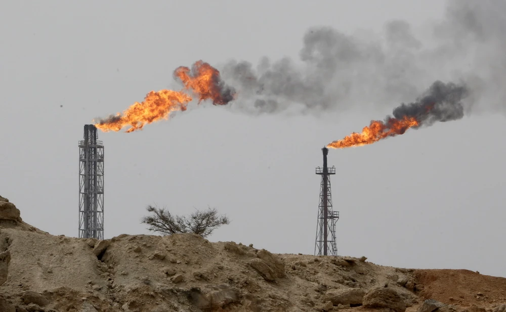 Cơ sở khai thác dầu của Iran trên đảo Khark, ngoài khơi vùng Vịnh. (Ảnh: AFP/TTXVN)