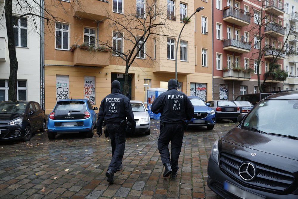 Cảnh sát Đức tuần tra tại thủ đô Berlin. (Ảnh: AFP/TTXVN)