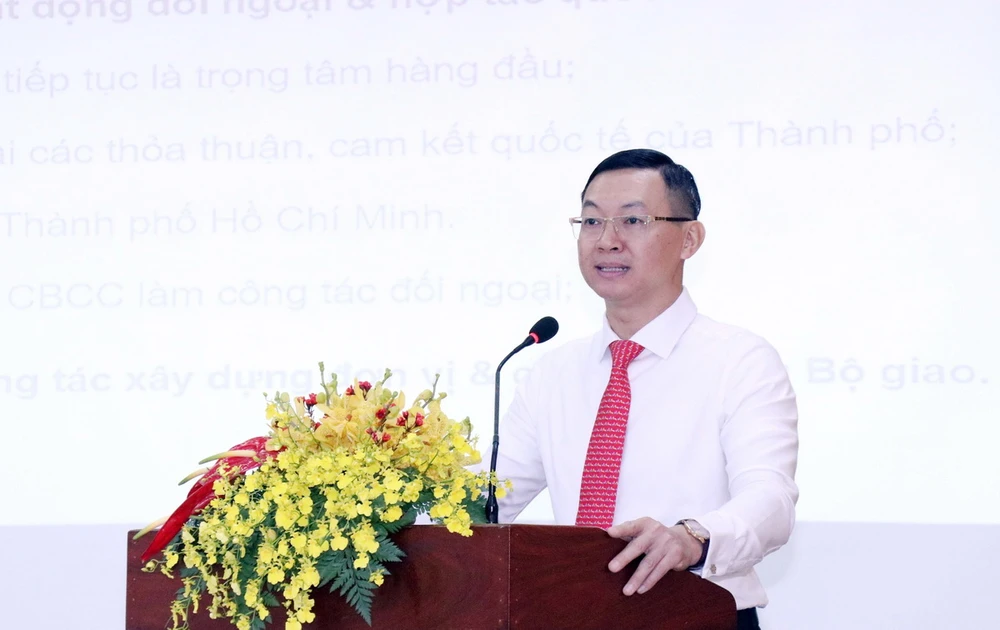 Ông Trần Phước Anh, Giám đốc Sở Ngoại vụ Thành phố Hồ Chí Minh. (Ảnh: Xuân Khu/TTXVN)