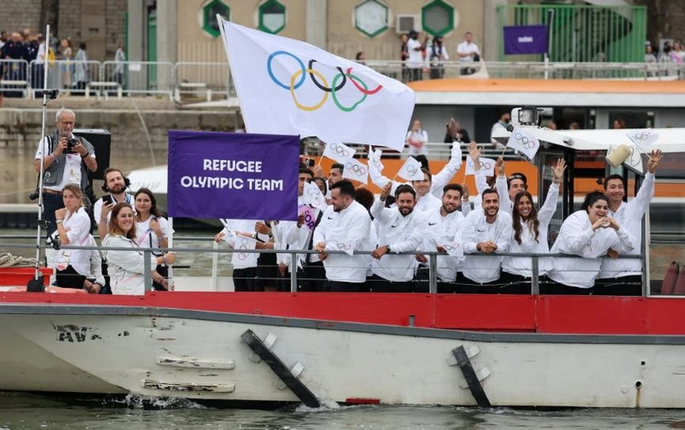 Các vận động viên Đội tuyển Olympic người tị nạn. (Ảnh: Reuters)