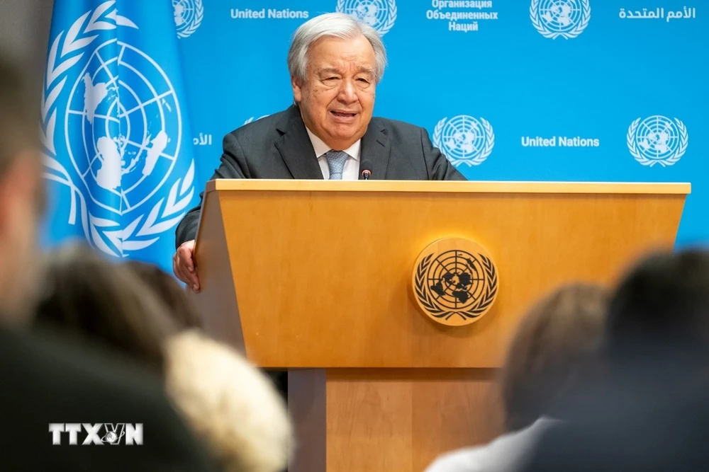 Tổng thư ký Liên hợp quốc António Guterres. (Ảnh: THX/TTXVN)