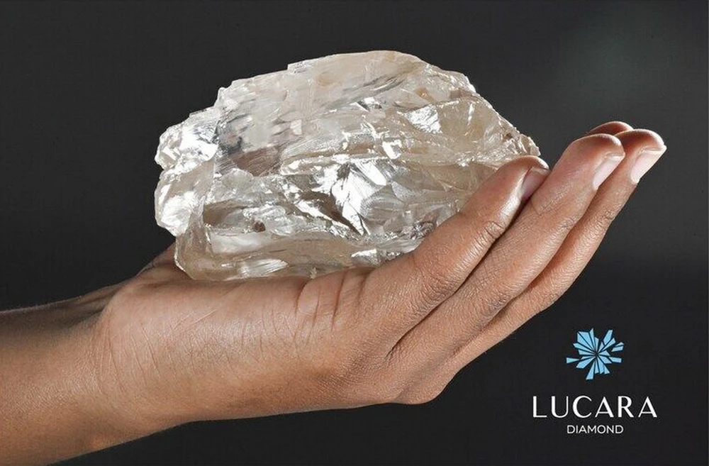 Viên kim cương khổng lồ nặng 2.492 carat được tìm thấy tại Botswana. (Nguồn: Lucara Diamon)