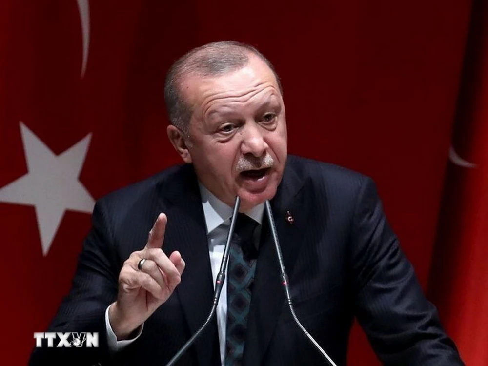 Tổng thống Thổ Nhĩ Kỳ Recep Tayyip Erdogan. (Ảnh: IRNA/TTXVN)