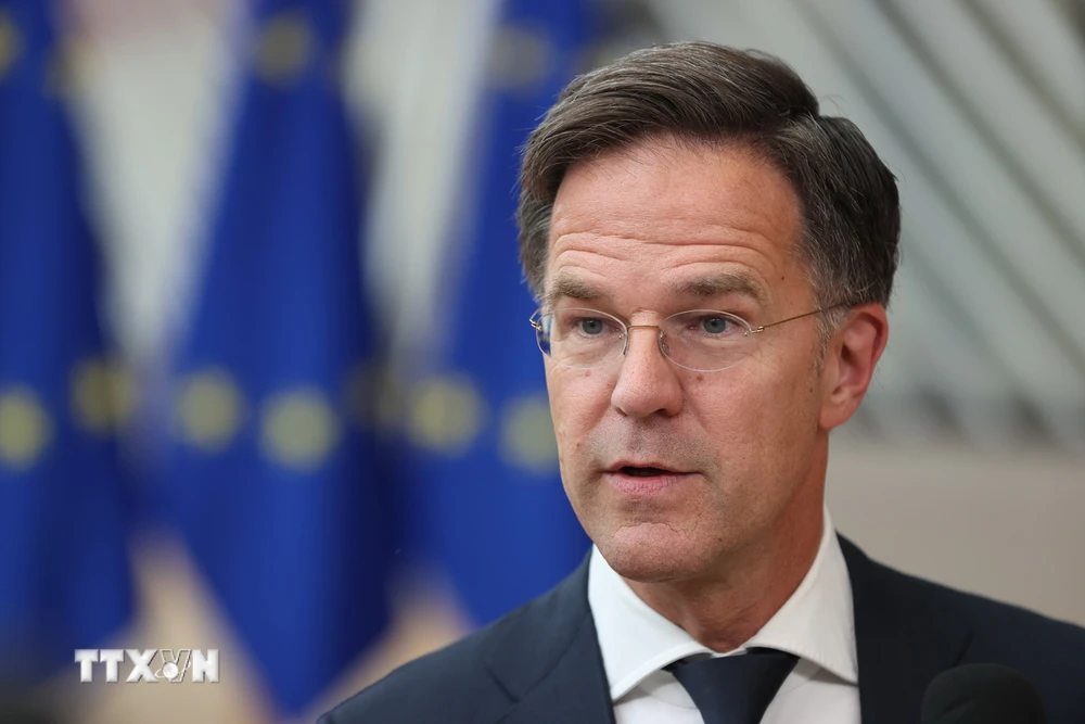 Tổng thư ký NATO, Mark Rutte. (Ảnh: THX/TTXVN)