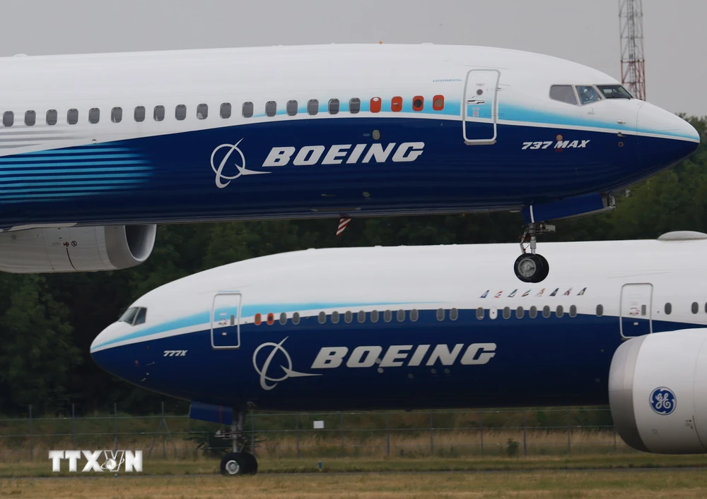 Máy bay của hãng Boeing. (Ảnh: THX/TTXVN)