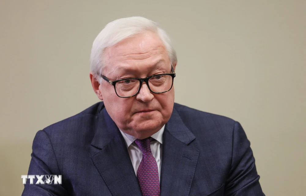 Thứ trưởng Ngoại giao Nga Sergei Ryabkov tại một cuộc họp ở ngoại ô Moskva. (Ảnh: AFP/TTXVN)