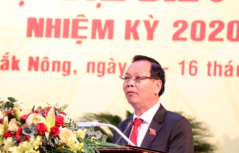Ngô Thanh Danh, Bí thư Tỉnh ủy Đắk Nông, nhiệm kỳ 2020-2025. (Ảnh: Hưng Thịnh/TTXVN)