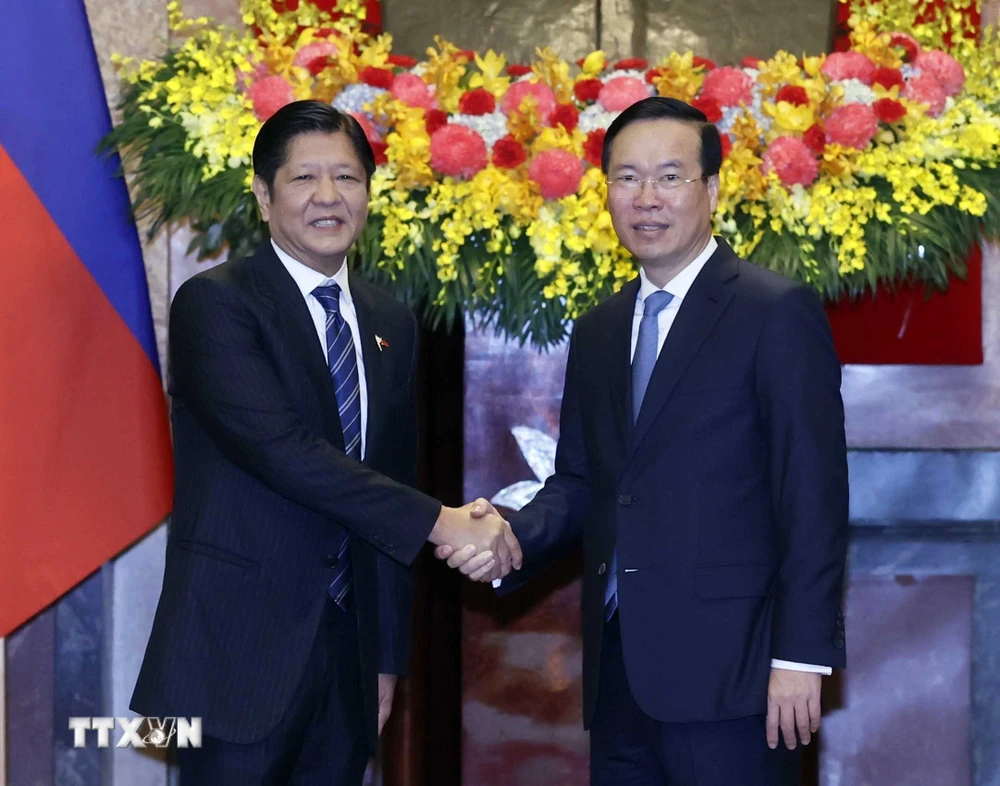 Chủ tịch nước Võ Văn Thưởng chủ trì Lễ đón chính thức Tổng thống Philippines- Ảnh 12.