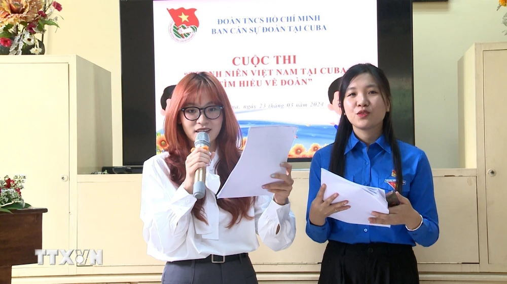 Cuộc thi Thanh niên Việt Nam tại Cuba tìm hiểu về Đoàn thu hút sự tham gia của nhiều đoàn viên thanh niên tại Cuba. (Ảnh: Mai Phương/TTXVN)