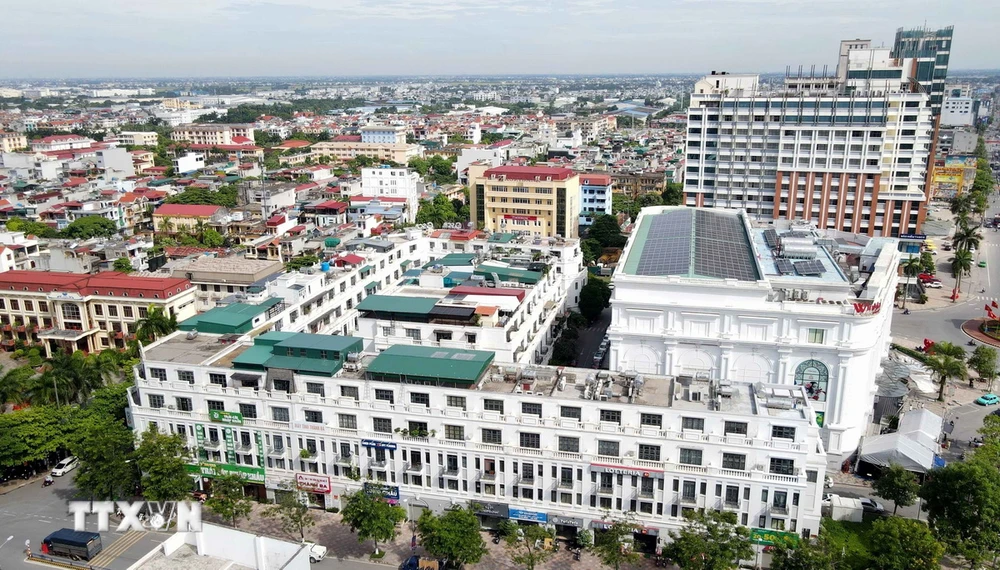Thành phố Thái Bình đặt mục tiêu đến năm 2025 được công nhận là đô thị loại I trực thuộc tỉnh. (Ảnh: Thế Duyệt/ TTXVN)