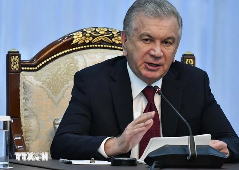 Tổng thống Uzbekistan Shavkat Mirziyoyev. (Ảnh: AFP/TTXVN)