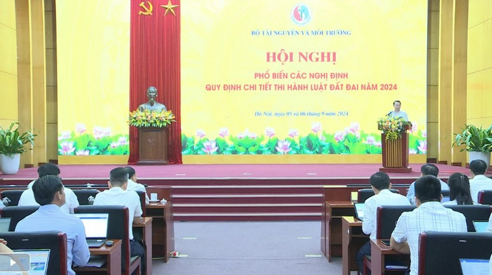 Quang cảnh hội nghị. (Nguồn: Bộ Tài nguyên và Môi trường)