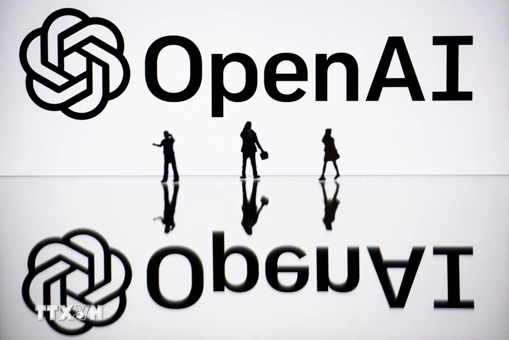 Biểu tượng OpenAI tại Mulhouse, Pháp. (Ảnh: AFP/TTXVN)