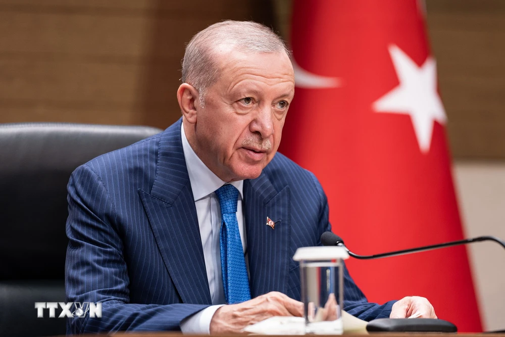 Tổng thống Thổ Nhĩ Kỳ Recep Tayyip Erdogan. (Ảnh: AA/TTXVN)