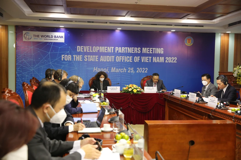 Hội nghị Đối tác phát triển của Kiểm toán Nhà nước Việt Nam-năm 2022, ngày 25/3. (Ảnh: Vietnam+)
