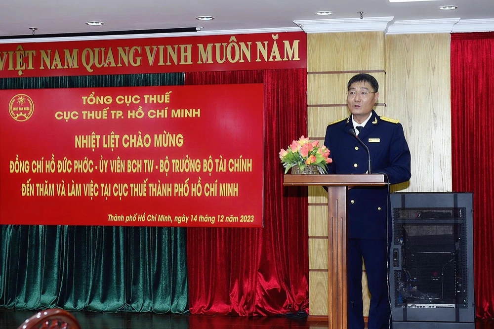 Cục trưởng Cục Thuế Thành phố Nguyễn Nam Bình. (Ảnh: Vietnam+)