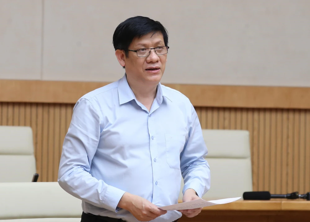 Thứ trưởng thường trực Bộ Y tế Nguyễn Thanh Long. (Ảnh: Thống Nhất/TTXVN)