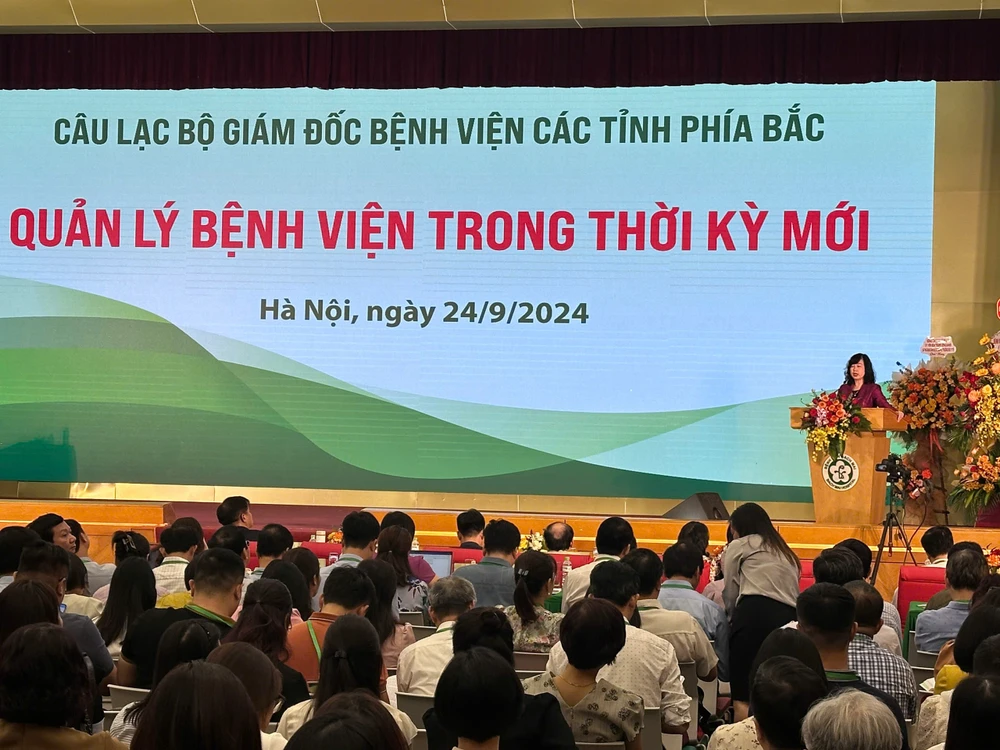 Bộ trưởng Y tế Đào Hồng Lan phát biểu tại Hội nghị. (Ảnh: PV/Vietnam+)