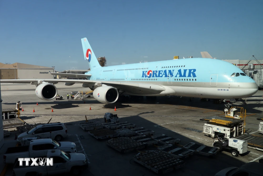 Một máy bay của hãng hàng không Korean Air. (Ảnh: AFP/TTXVN)