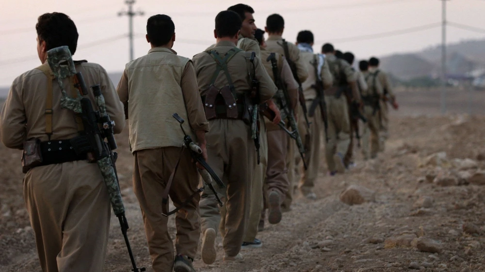 Nhóm vũ trang hoạt động tại biên giới Iran-Iraq. (Nguồn: IFP News)