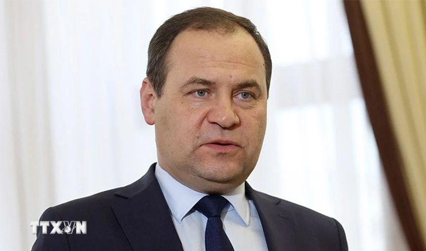 Thủ tướng Cộng hòa Belarus Roman Golovchenko. (Ảnh: BelTA/TTXVN) 