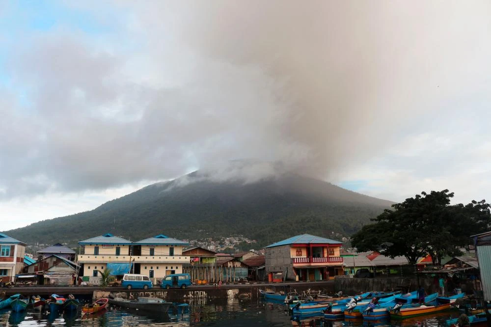 Núi lửa Ibu. (Nguồn: AFP)